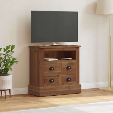 Ormarić za pohranu 60 x 30 x 60 cm, čvrsto teak drvo, smeđa