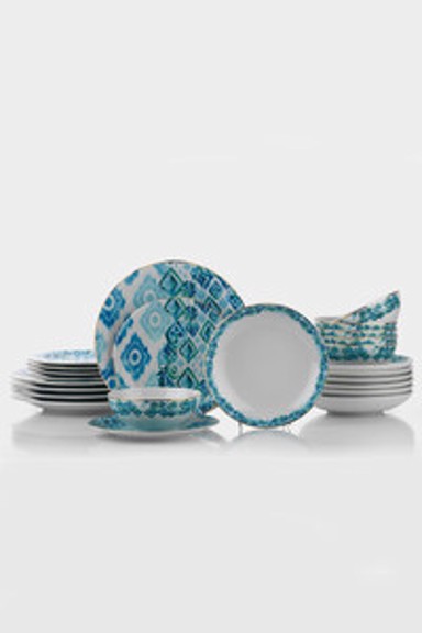 BLUE Set tanjura, porculan, 24 dijelni