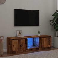 TV ormarić LED boja drva 140x40x35,5 cm konstruirano drvo