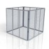 HOMESTAR Kanta za kompost, 80 × 80 × 70 cm, srebrna