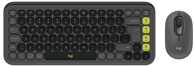 LOGITECH Tipkovnica i miš Pop Icon Combo, bluetooth, grafitna