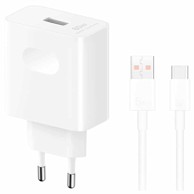 HONOR Zidni punjač SuperCharge 80 W USB-A s USB-C kabelom, bijeli