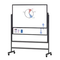 TOPBOARD Samostojeća magnetska ploča 74x120 cm Sliding, crna