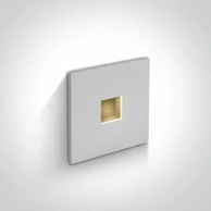 Ugradbena zidna svjetiljka, LED, 1W, 3000 K, 40 lm, 60°, 350 mA, IP54, DM68004A/W/W, bijela