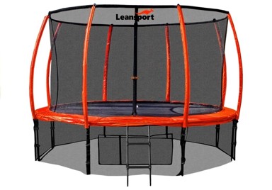 LEAN SPORT Trampolin, 244 cm, crno/crveni