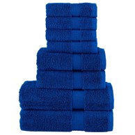 SOLUND Set ručnika, 8-dijelni, vrhunski, 600 gsm, plavi