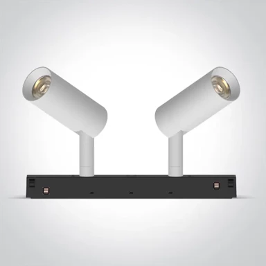 LED reflektor za magnetske šine, DM42108AL/W/V, 2 × 6 W, CCT, DALI, 48 V, IP20, Mini/Midi/Maxi/P&P, bijela