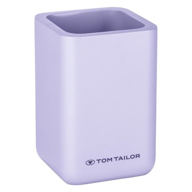 WENKO Ljubičasta čaša za četkice za zube od polyresina Tom Tailor T-Rounded