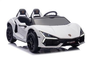 Auto na akumulator Lamborghini Revuelto XL, 4x4, dvosjed, bijeli