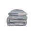 Posteljina Saten Tuiles Petrol Taupe 200x200cm + 2x60x80cm