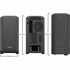 BE QUIET! Kućište Silent Base 601 Window Midi Tower, 1x 140 mm + 1x 140 mm ventilator, crna, srebrna
