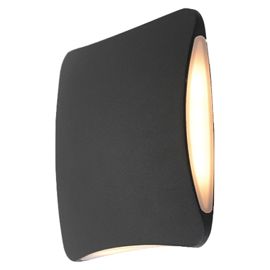 GREEN TECH LED fasadna zidna svjetiljka Florida 12 W 3000 K IP65, crna