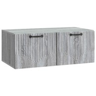 Zidni TV ormarić, dimenzije 78,5 x 41 x 30 cm, konstruirano drvo, siva sonoma