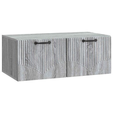 Zidni TV ormarić, dimenzije 78,5 x 41 x 30 cm, konstruirano drvo, siva sonoma