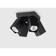 DYNAMITE PL4 kvadratni stropni reflektor GU10 IP20, crna