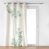 DOUCEUR D'INTÉRIEUR Bijela/zelena zavjesa 140x260 cm Nymphea