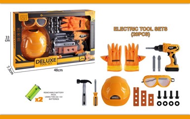 Dječji komplet za igru DYI, kaciga, 20 elemenata