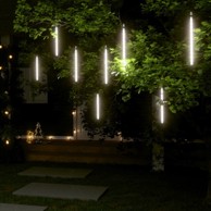 Meteorska svjetla, 30 cm, 192 LED žarulje, hladna bijela, 8 kom