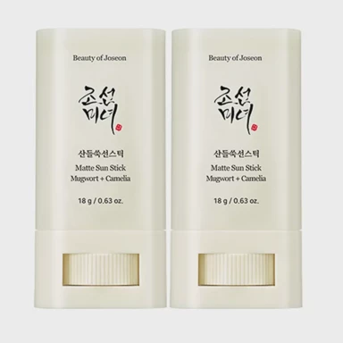 BEAUTY OF JOSEON Stick za sunčanje Matte Sun Stick Mugwort + Camelia SPF50+ PA++++ TWIN PACK 2 x 18 g