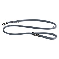 MIACARA Povodac preklopni Modena Asphalt, 200 cm × 20 mm, tamno sivi