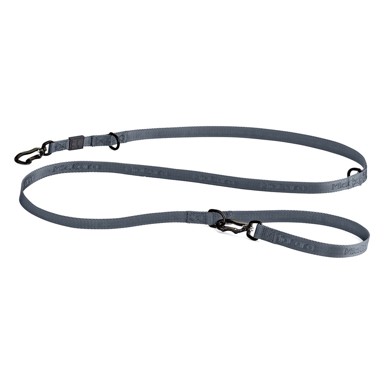 MIACARA Povodac preklopni Modena Asphalt, 200 cm × 20 mm, tamno sivi