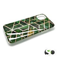Silikonska maskica za iPhone 11 Marble Zelena