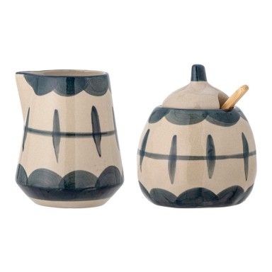 BLOOMINGVILLE Set vrčeva od kamenine za posudice za mlijeko i šećer Allium