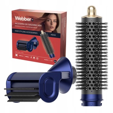 WEBBER Nastavci za sušilo za kosu HD4, četke za oblikovanje, 2 kom