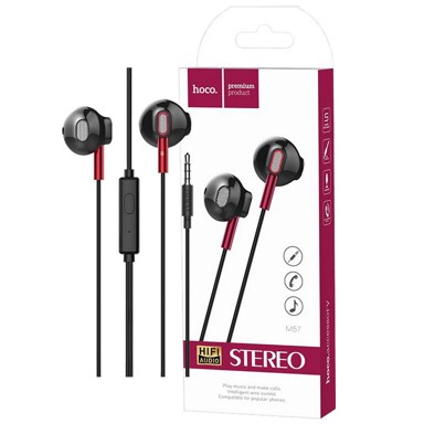 HOCO Žične slušalice M57, 3.5 mm, crne