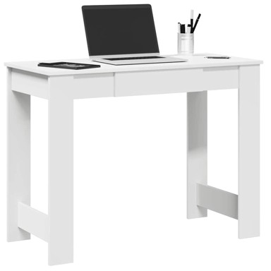 Stol, bijeli, 100x45x75 cm Konstruirano drvo