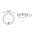 LED PIR senzor, 20 W, bijela