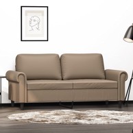 Dvosjed od tkanine cappuccina 140 cm od umjetne kože