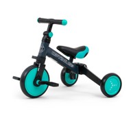 MILLY MALLY Tricikl Optimus 3u1, crno-tirkizni