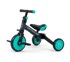 MILLY MALLY Tricikl Optimus 3u1, crno-tirkizni