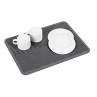 WENKO Siva podloga za ocjeđivanje posuđa od dijatomita 40x30 cm Damon