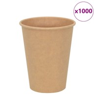 Papirnate šalice za kavu 1000 kom, 12 oz, 300 ml, smeđe