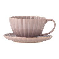 BLOOMINGVILLE Svijetlo ružičasta šalica za cappuccino od kamenine 220 ml Latina 