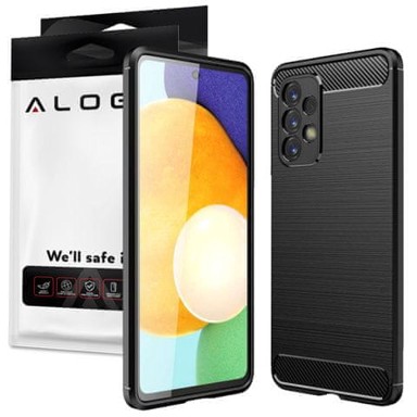 Maskica za Samsung Galaxy A73 / A73 5G, oklopna, karbon uzorak, crna