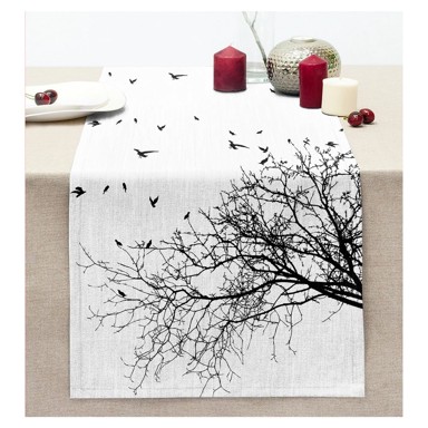 MILA HOME Nadstolnjak 40x130 cm Black Tree