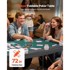VEVOR Poker stol za 7 igrača sklopivi, crni
