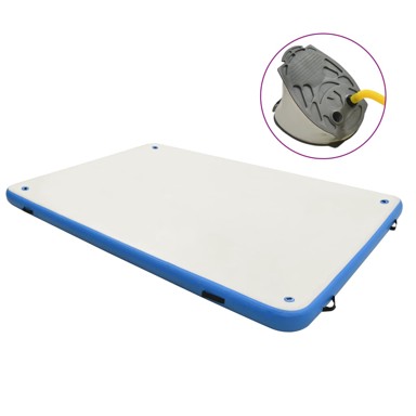 Plutajuća platforma na napuhavanje, plavo-bijela, 300x300x15 cm