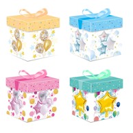 Ukrasna kutija 22x22x22cm, baloni, 4s