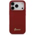 GUESS Maskica MagSafe s metalnim logom i natpisom (GUHMP17LSMBSLM) za iPhone 17 Pro, magenta