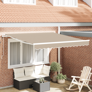 Automatska uvlačiva tenda bež 3 x 2.5 m, bež