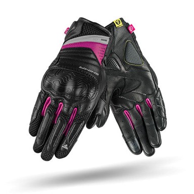 SHIMA Ženske moto rukavice Rush Ladies, crno-ružičaste, S
