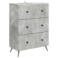 Ormar s ladicama, 66 x 34,5 x 90 cm, betonsko siva
