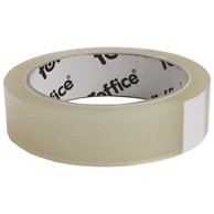 FOROFFICE Traka ljepljiva, 25 mm, 66 m, akrilna, bešumna, 25 my, prozirna