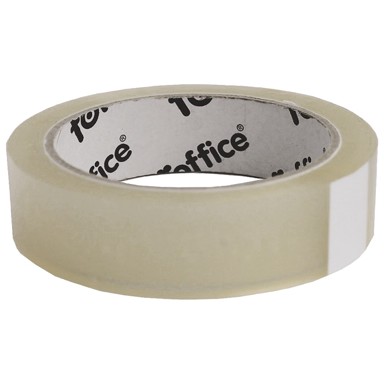 FOROFFICE Traka ljepljiva, 25 mm, 66 m, akrilna, bešumna, 25 my, prozirna
