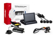 AMIO Parking senzori, 4 kom, crni, 22 mm, TFT02 4,3'' zaslon, buzzer, HD-315-LED kamera za rikverc