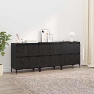 Komode 3 kom 60x35x70 cm od konstruiranog drva, crni hrast